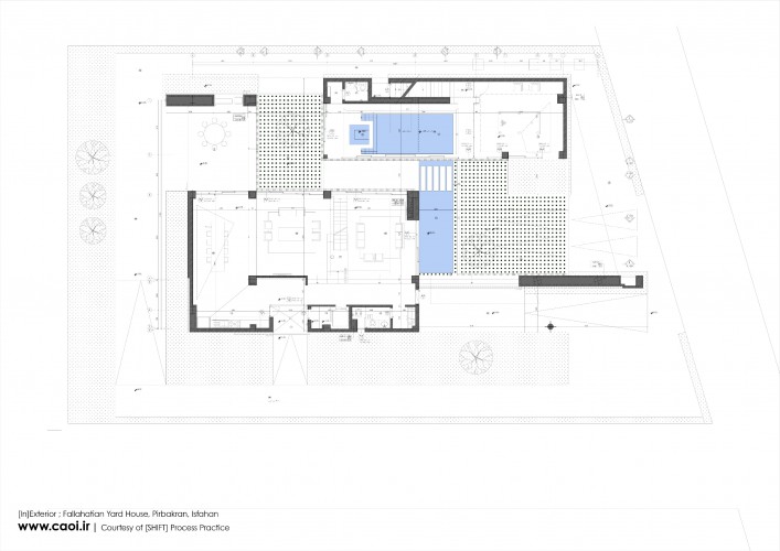 Fallahatian Yard House Ground Floor plan