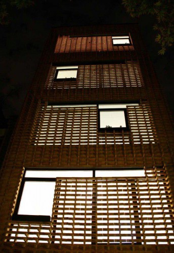 Brick pattern residential apartment in Tehran by Alireza Mashhadimirza   003 