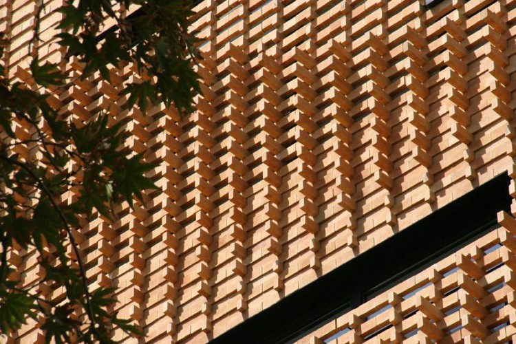 Brick pattern residential apartment in Tehran by Alireza Mashhadimirza   09 