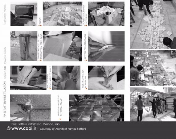 Pixel Pattern Installation Mashad Iranian Architecture Workshops  12 