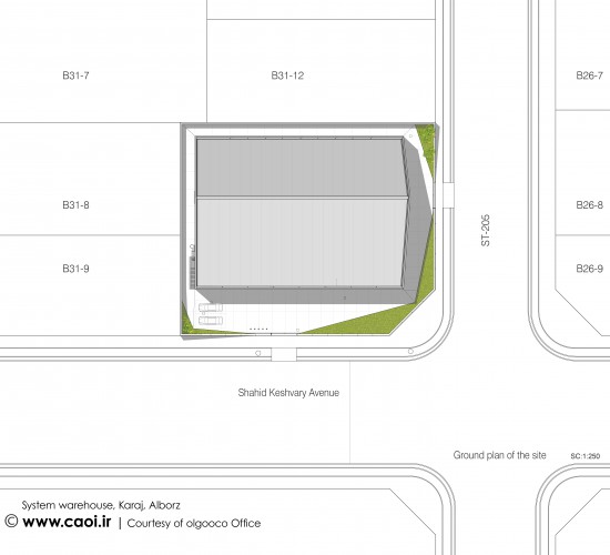 System warehouse olgooco Siteplan