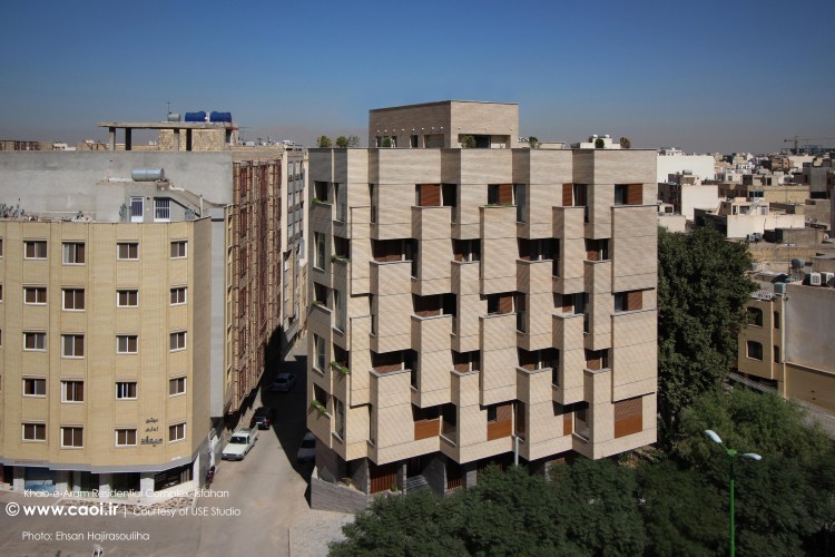 Khab-e-Aram Residential Complex in Isfahan, USE Studio, Modern Apartment, مجتمع مسکونی خواب آرام, گروه طراحی فضا رویداد شهر, آپارتمان مسکونی