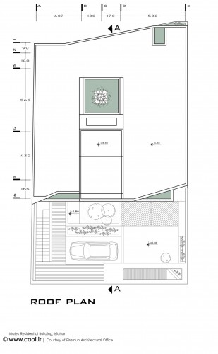 Roof floor plan Malek Residential building