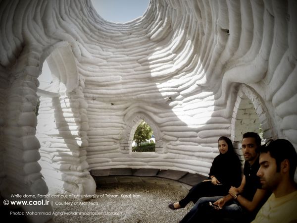 White dome  Farabi campus of Art university of Tehran in Karaj  7 