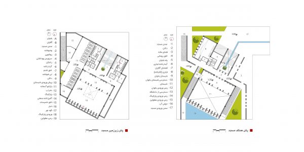 Golshahr Mosque and Plaza in Karaj by Saffar Studio Plans  1 