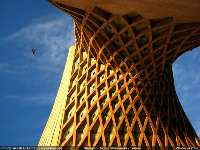 azadi tower contemporary architecture of iran