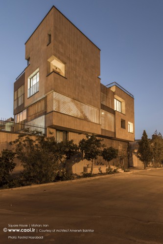 Square House in Isfahan Iran by Ameneh Bakhtiar Modern House Design  4 