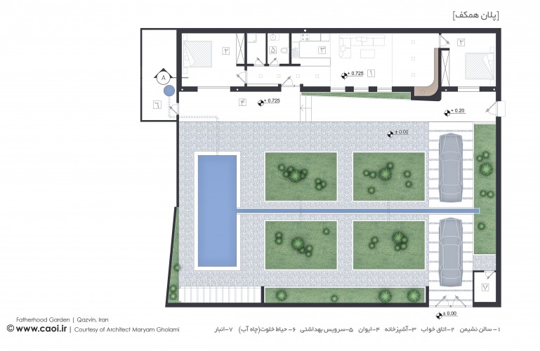 Fatherhood Garden in Qazvin Renovation house Plan