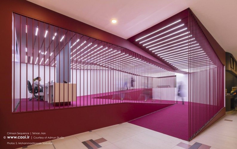 Crimson Sequence Cinema Entrance by Admun Studio  1 