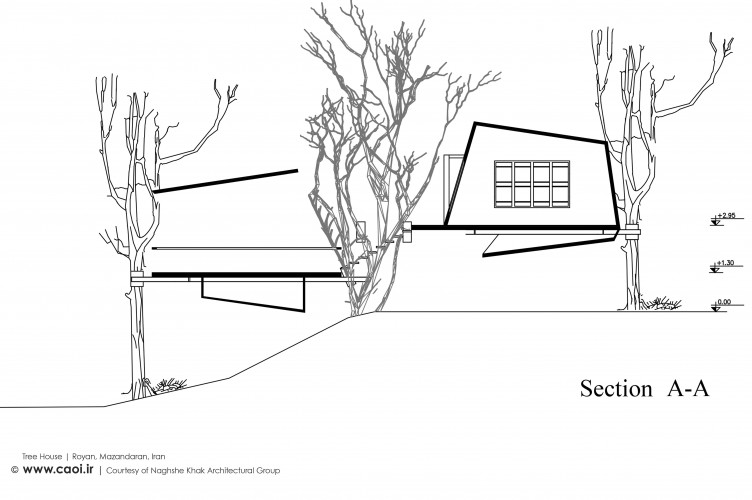 خانه درختی در رویان استان مازندران | شرکت طراحی و معماری نقش خاک