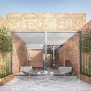 Gap House in Tehran by Saffar studio Modern Small House Architecture  10 