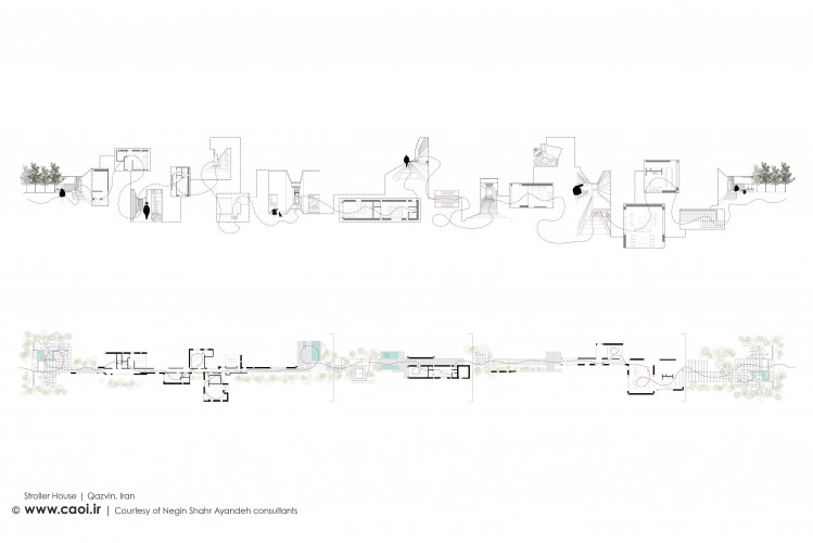 Diagrams Stroller House in Qazvin by NESHA  2 