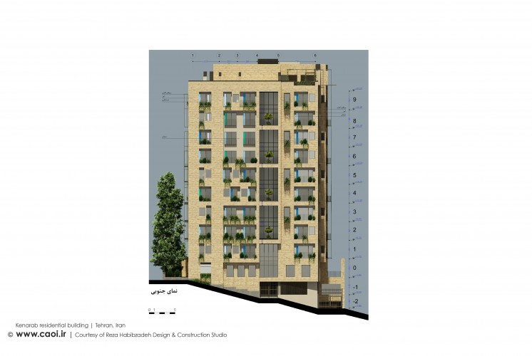 Facade Design Kenarab Residential Building  2 