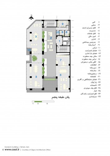 Plans Gandom Building in Tehran by Olgoo Architecture Office  5 