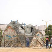 Kooshk research pavilion in Iran Student research workshop Construction Photos  20 