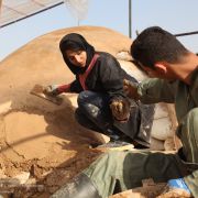 Kooshk research pavilion in Iran Student research workshop Construction Photos  6 