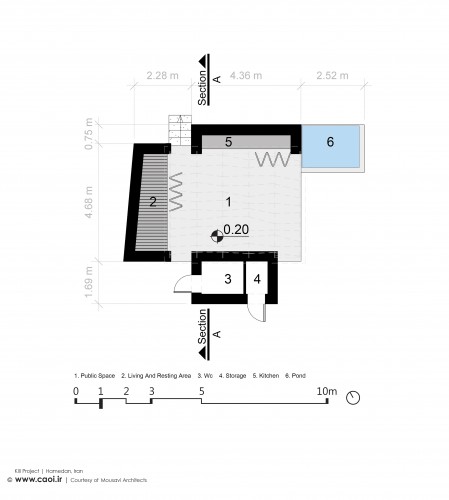 Ground Floor Plan of Kili Project in Hamedan