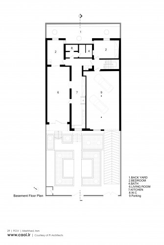 After  UnderGround Floor Plan A house renovation project in Mashhad