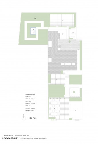 Site Plan Koohsar Villa AsNow Design and Construct