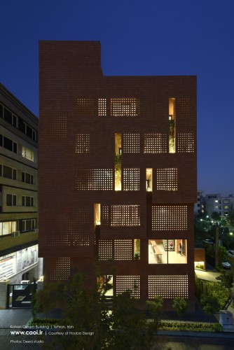 Kohan Ceram Central Office Building in Tehran Hooba Design Brick Architecture  11 