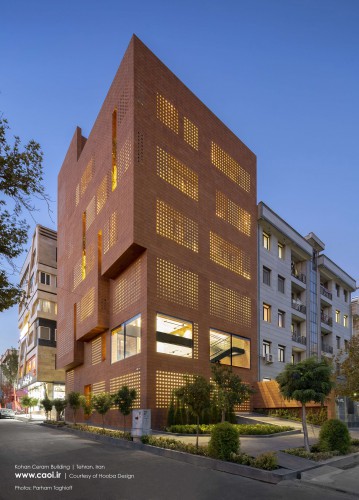 Kohan Ceram Central Office Building in Tehran Hooba Design Brick Architecture  7 
