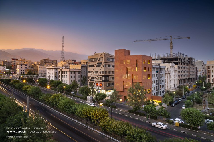 Kohan Ceram Central Office Building in Tehran Hooba Design Brick Architecture  9 