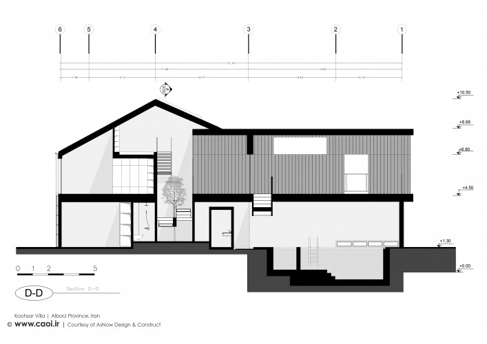 Sections Koohsar Villa AsNow Design and Construct  2 