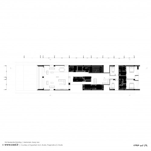 Typical Floor Plan 106 Residential Building Mehrshahr Karaj Hypertext Architecture Studio Pragmatica Design Studio