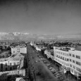 saadi street and the first tower in old tehran 1950s
