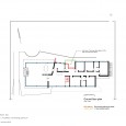 Ground floor plan Removed and added items  Villa in Elahiyeh by Houshang Seyhoun Re drawing by CAOI