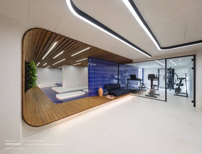The blue line apartment Bandar e Mahshahr Asoo Abo Ayeneh architectural office  2 