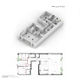 Visual connection between spaces in Hanna s Apartment renovation