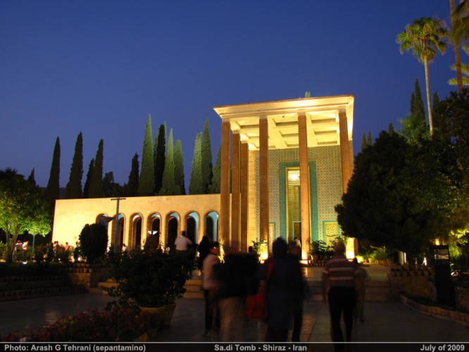 Saadi Mausoleum in Shiraz Iran by Mohsen Froughi  3 