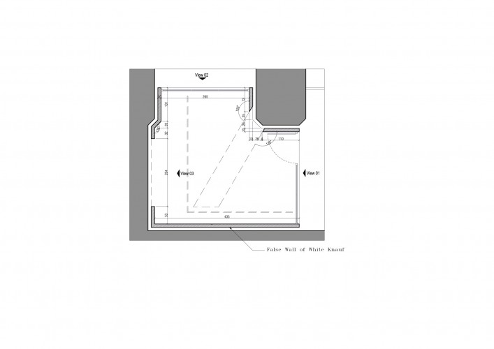 Interior design of Art Music Research Faculty manager room Plan
