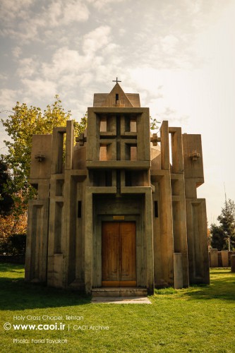 Holy cross chapel in Tehran by Rostom Voskanian, کلیسای صلیب مقدس, رُستم وسکانیان