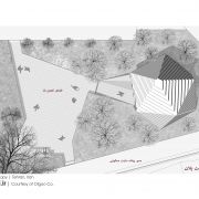Columnless canopy in Tehran by Olgoo Architecture Office Iranian Architecture Site plan