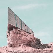 Retro futurism photomontage of Expanding Iranian Ancient Architecture with Western Contemporary Architecture  4 