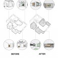 Before After A house for two Generations Farmanieh Tehran