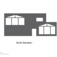 North elevation Parallel Villa Larijan Amol by JAJ Studio Ghasem Navaei