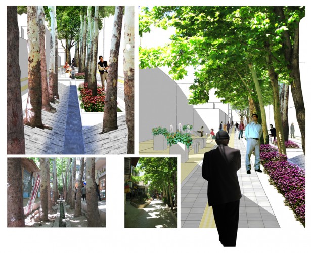 Landscape Design of Bazaar in Mahallat by L.E.D Architects  1 