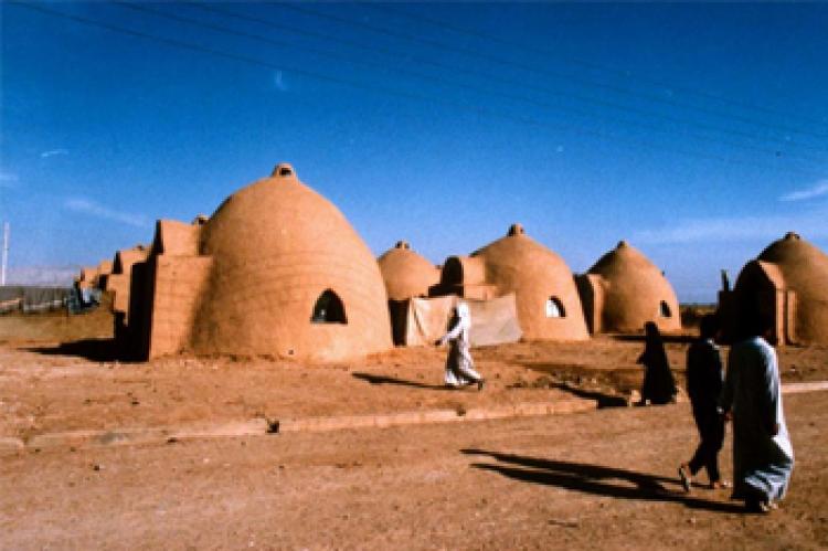 Sandbag Shelter by Nader Khalili